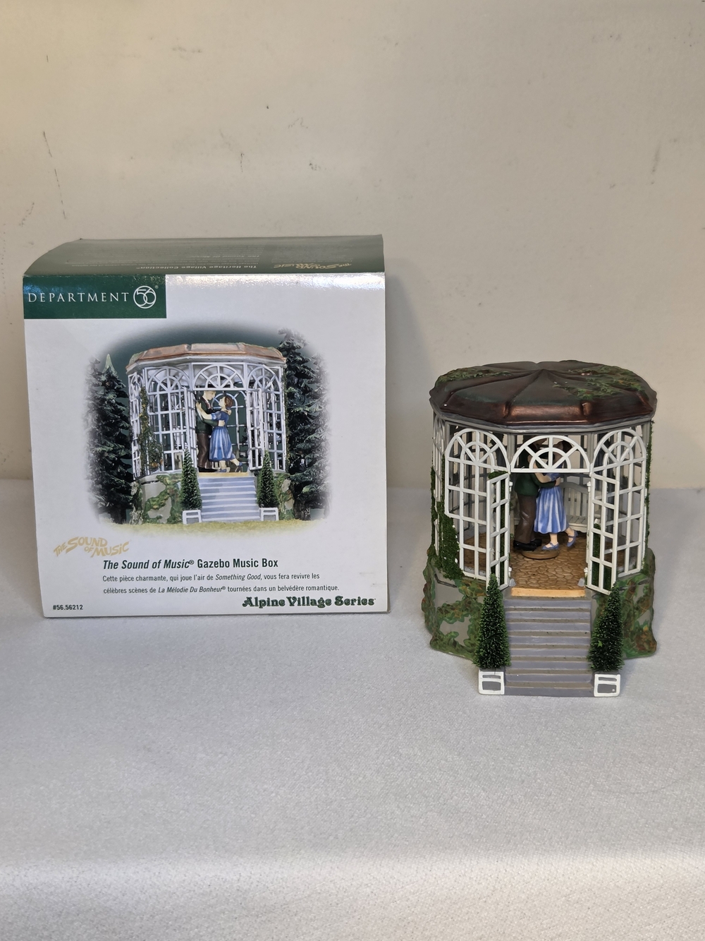 Vtg Department 56 Alpine Village The Sound of Music Gazebo Music Box